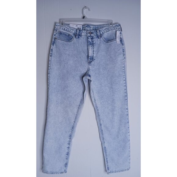 Seven7 Women's Jeans High Rise Slim Straight Denim Jeans Lynx Blue Wash Sz 14 - Picture 1 of 11